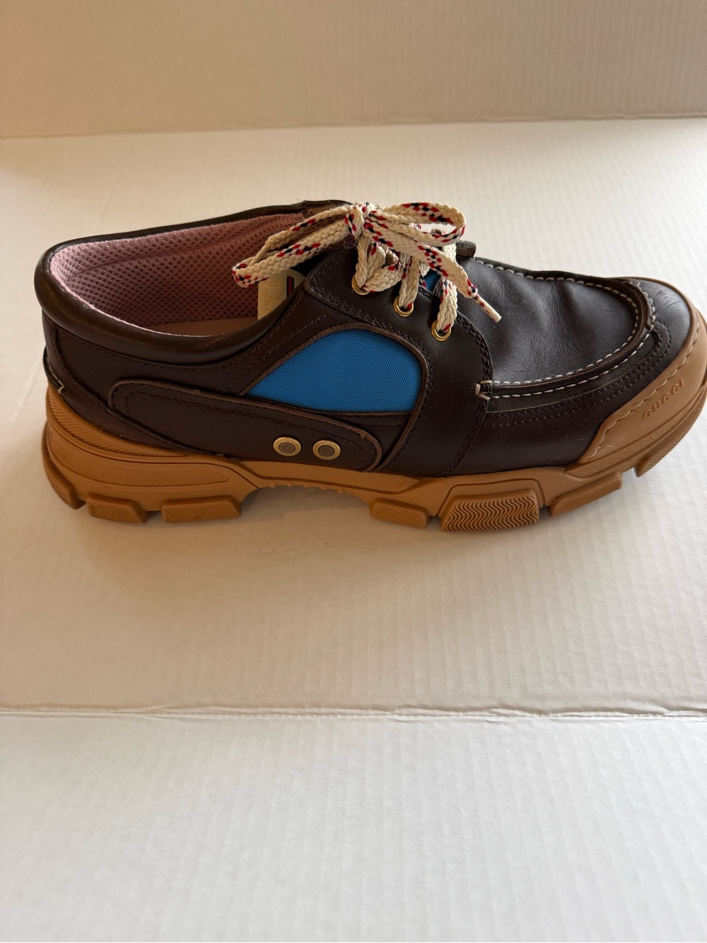 Gucci Boatreck Men's  Lug Sole Shoe - Picture 3 of 9